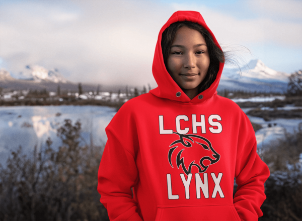 LCHS Lynx Hoodie - Red