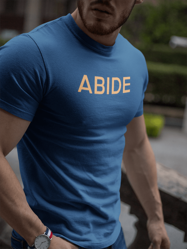 Abide T-shirt blue