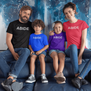mockup Abide T-shirt Family